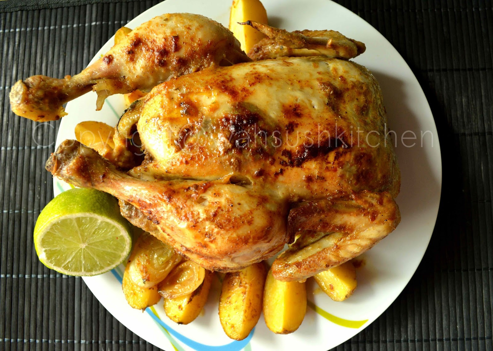 Baking A Whole Chicken
 WahSush Kitchen Baked whole chicken