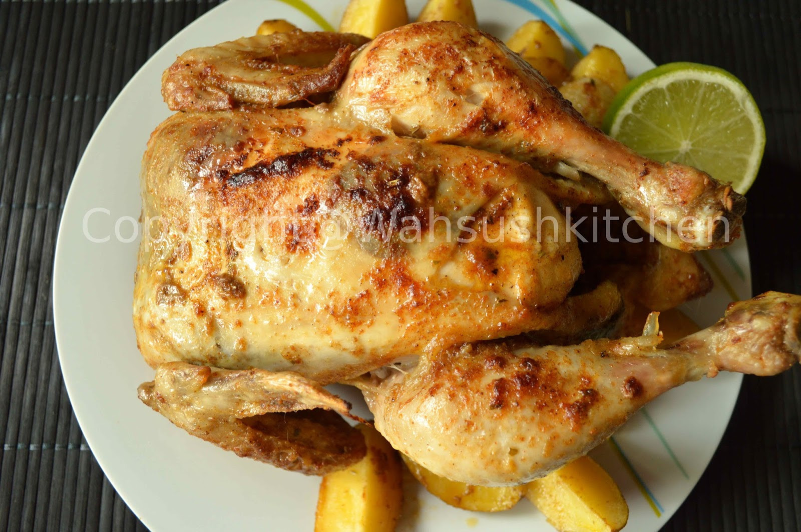 Baking A Whole Chicken
 WahSush Kitchen Baked whole chicken