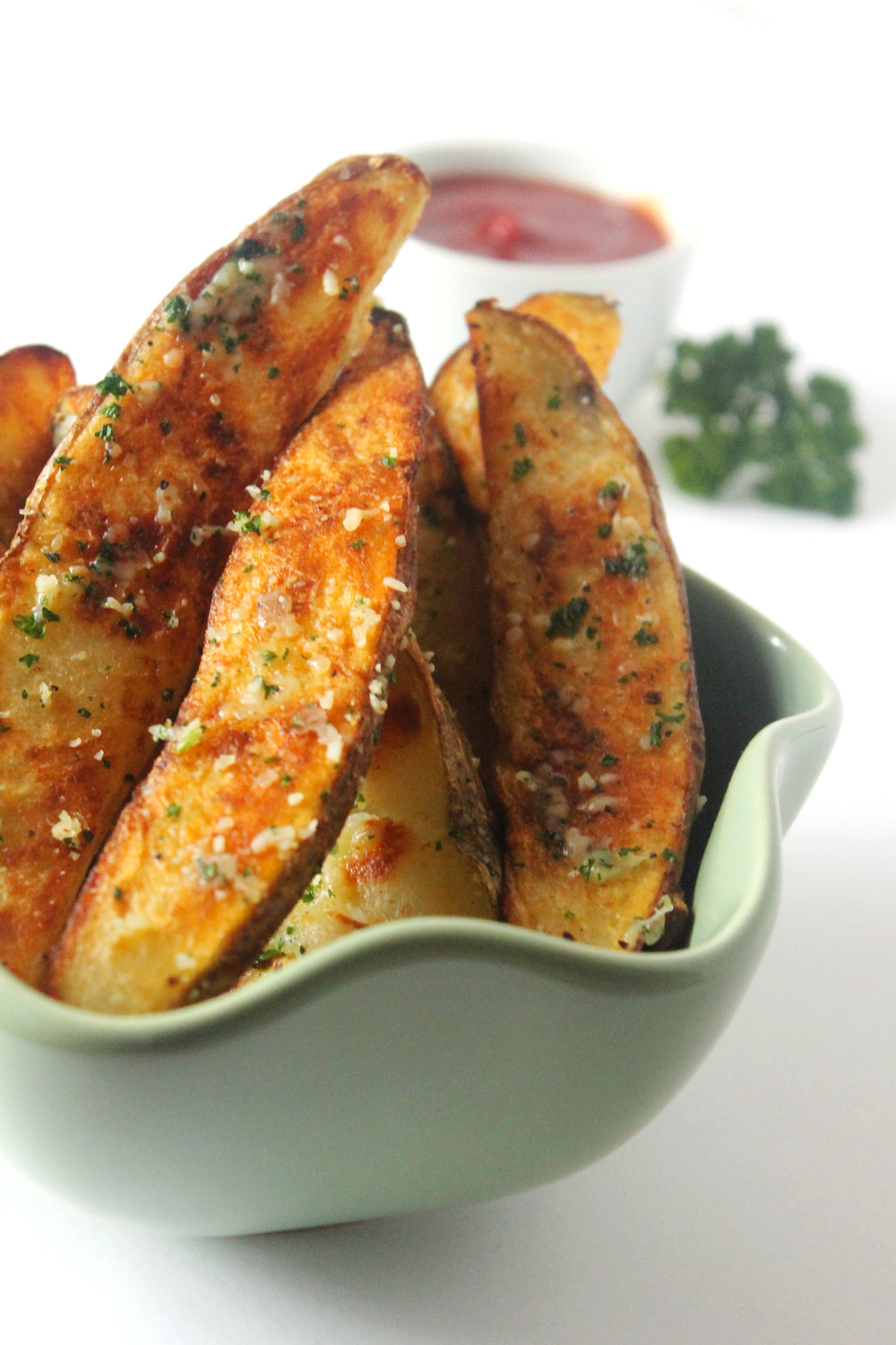 Baking Potato Wedges
 Garlic Parmesan Baked Potato Wedges