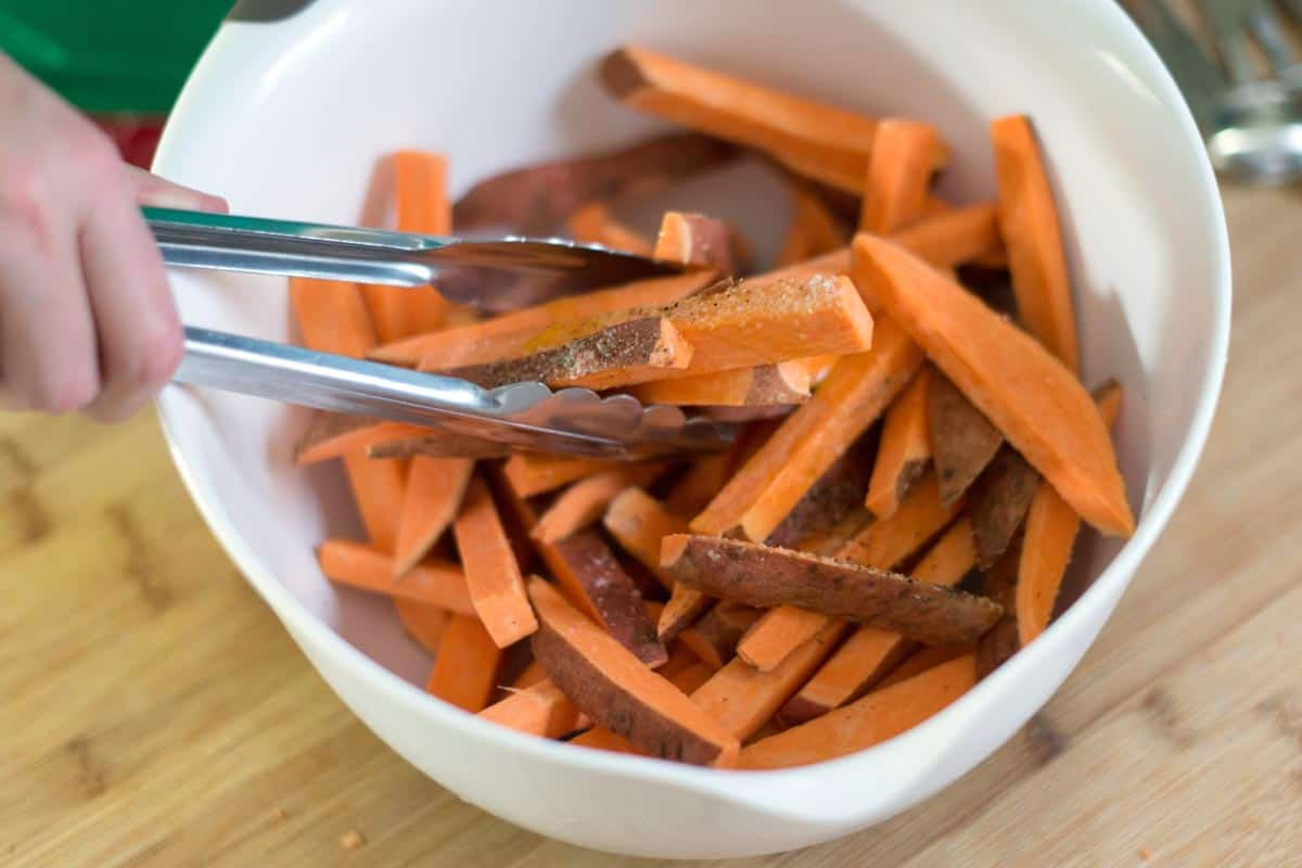 Baking Sweet Potato Fries
 Easy Homemade Baked Sweet Potato Fries Recipe