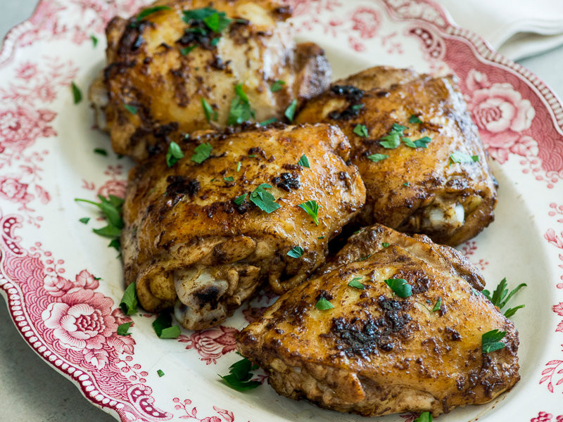 Balsamic Chicken Thighs
 Mustard Balsamic Baked Chicken Thighs Recipe Todd Porter