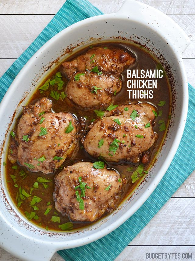 Balsamic Chicken Thighs
 Más de 25 ideas increbles sobre Balsamic chicken thighs