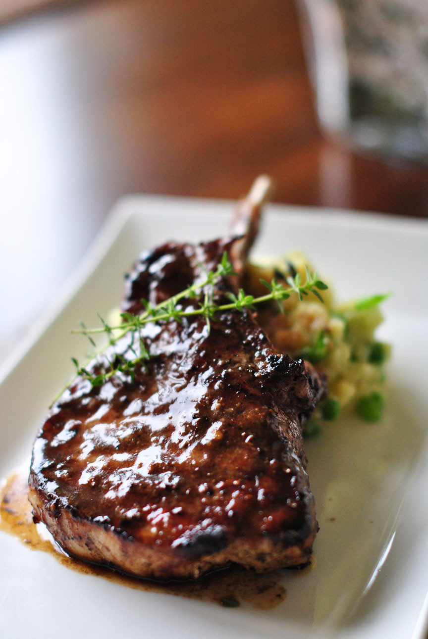 Balsamic Pork Chops
 Pork Chop with Balsamic Maple Glaze