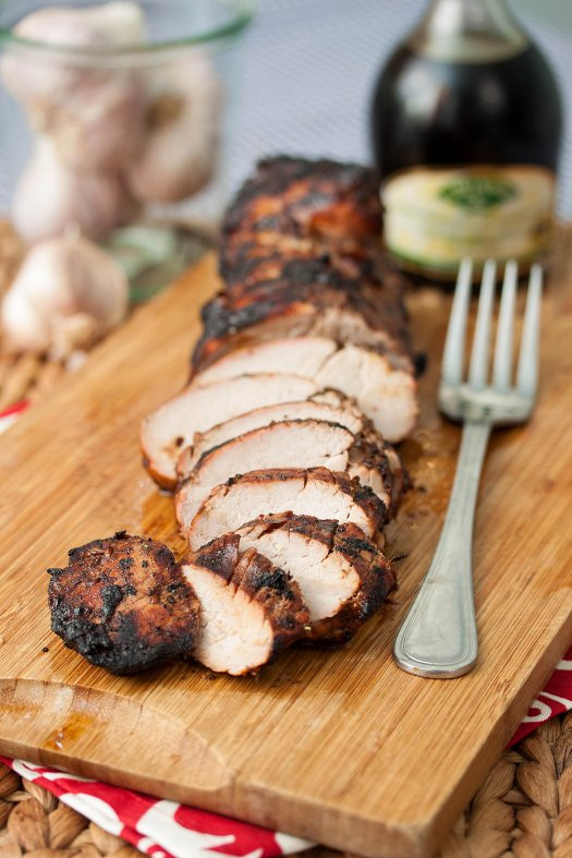 Balsamic Pork Tenderloin
 Garlic Balsamic Crusted Pork Tenderloin Tide & Thyme