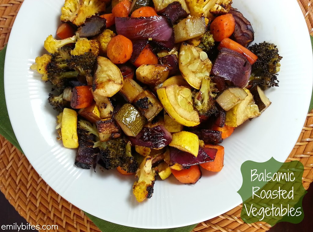 Balsamic Roasted Vegetables
 Balsamic Roasted Ve ables Emily Bites