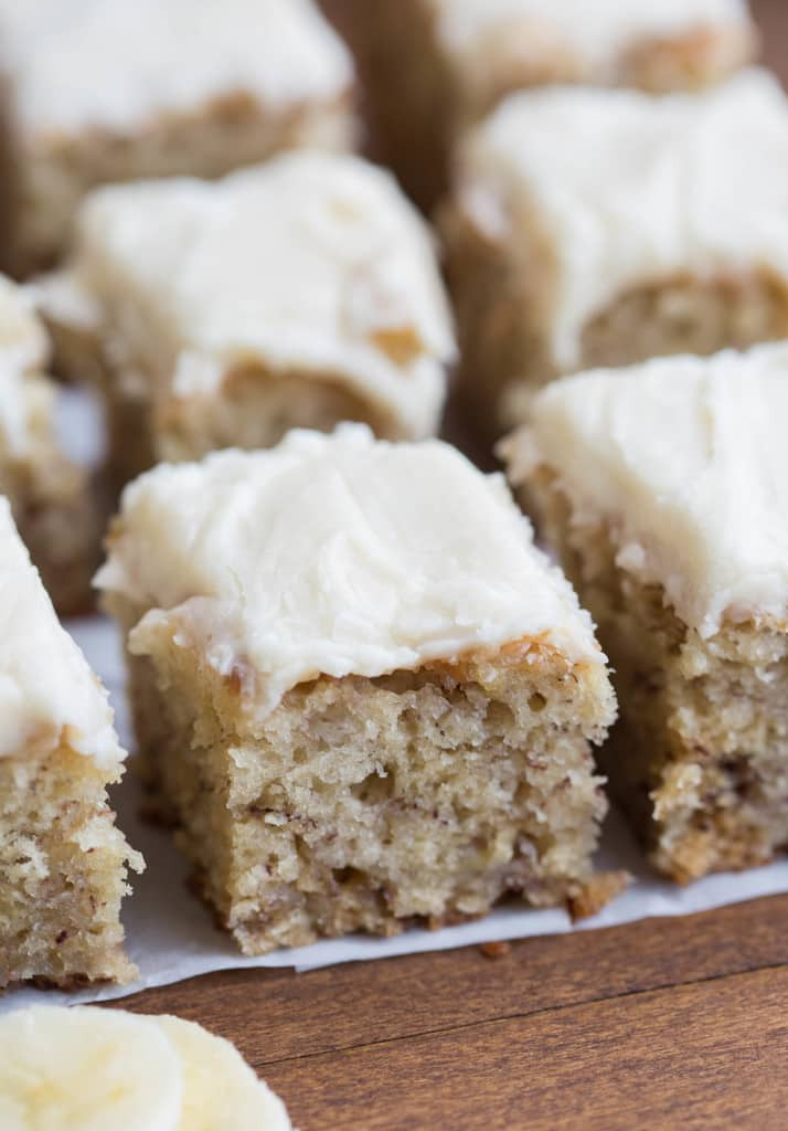 Banana Bread Bars
 banana bread bars with brown butter glaze