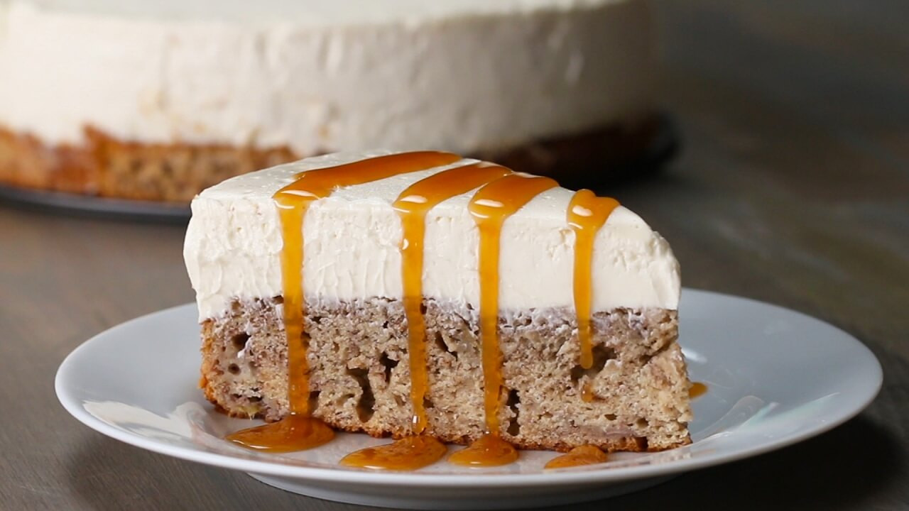 Banana Bread Cheesecake
 Banana Bread Bottom Cheesecake Delight – Desserts Corner