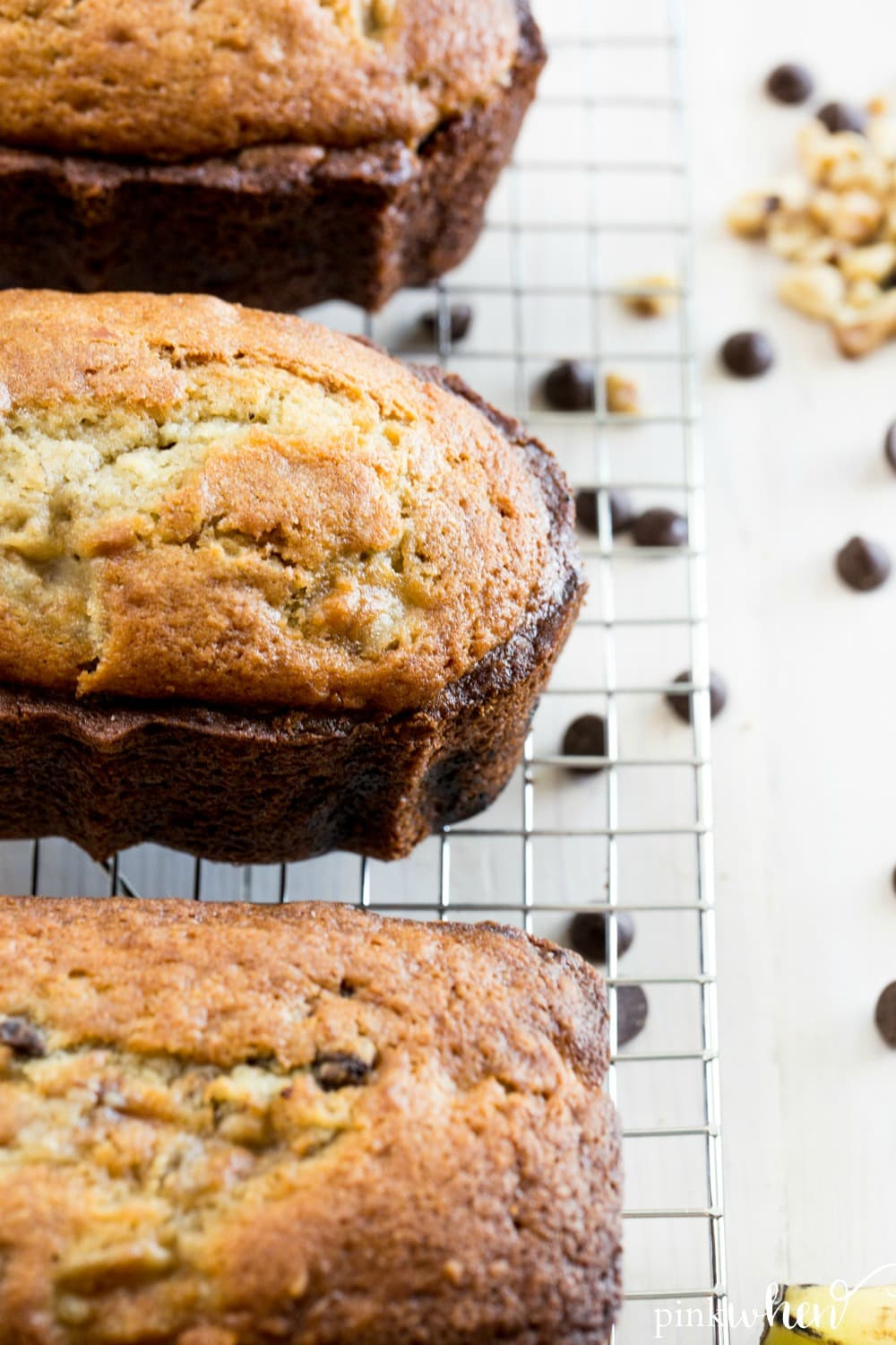 Banana Bread Easy
 Chocolate Chip Banana Bread Recipe PinkWhen