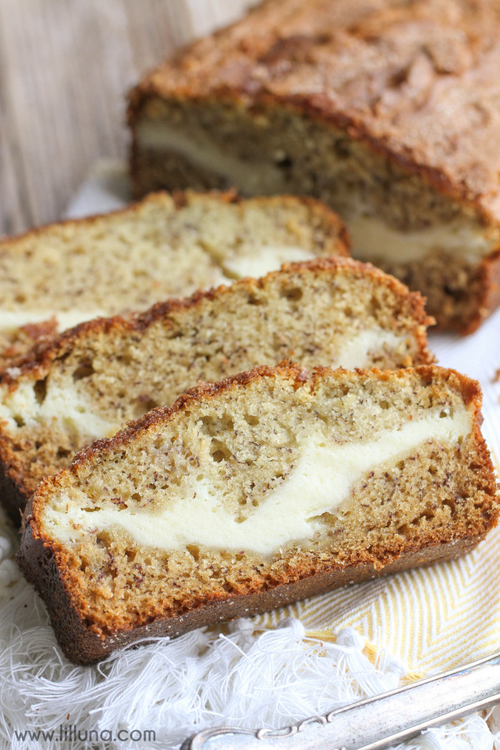 Banana Bread Ingredients
 Cream Cheese Filled Banana Bread