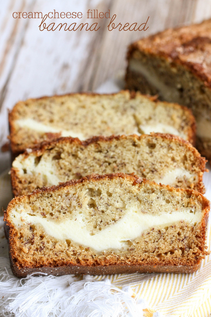 Banana Bread Ingredients
 Cream Cheese Filled Banana Bread