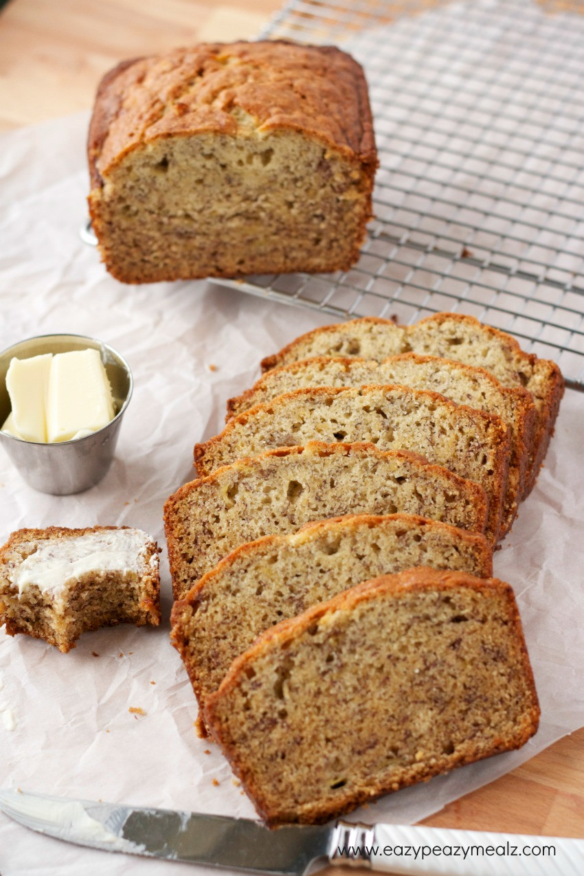 Banana Bread Recipie
 Super Simple Banana Bread Eazy Peazy Mealz