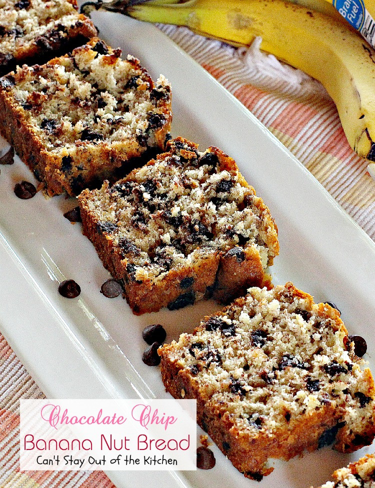 Banana Bread With Chocolate Chips
 Chocolate Chip Banana Nut Bread Can t Stay Out of the