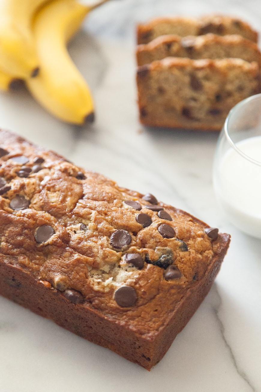 Banana Bread With Chocolate Chips
 Chocolate Chip Banana Bread What s Gaby Cooking