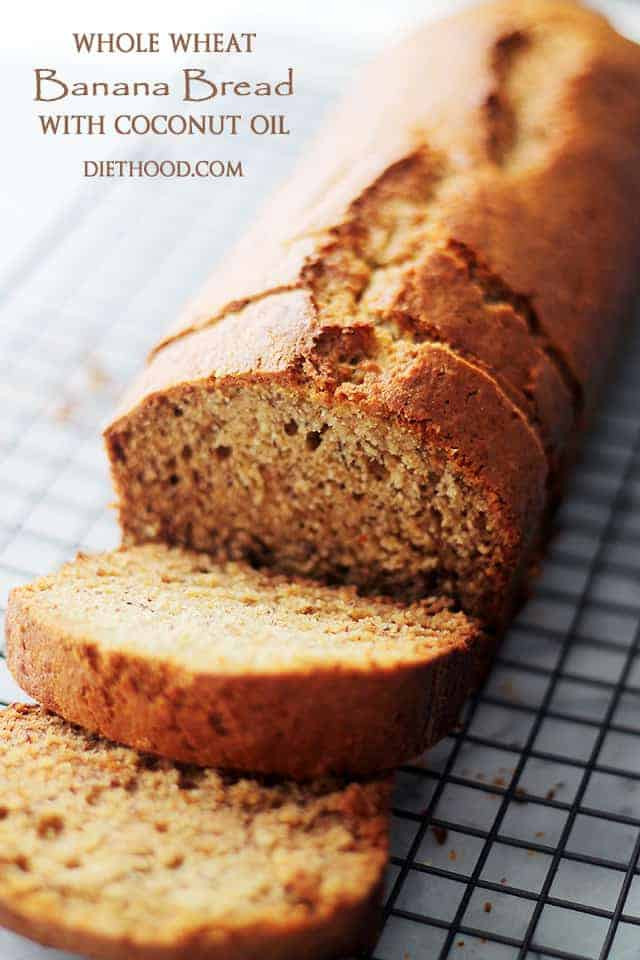 Banana Bread With Coconut Oil
 Whole Wheat Banana Bread with Coconut Oil Recipe