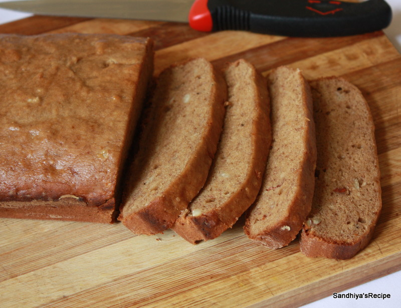 Banana Bread Without Eggs
 Sandhiya s Cookbook Banana Bread without egg & butter