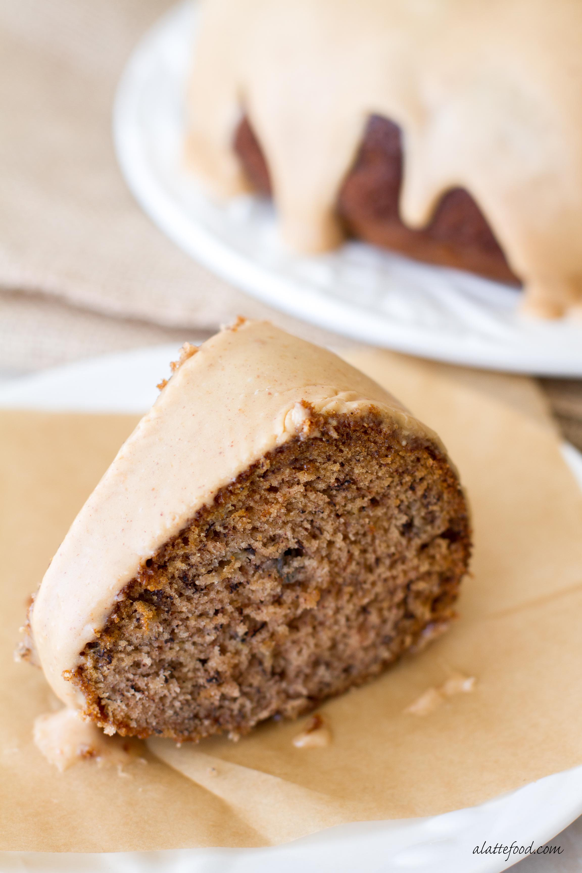 Banana Bundt Cake
 Banana Bundt Cake with Peanut Butter Glaze