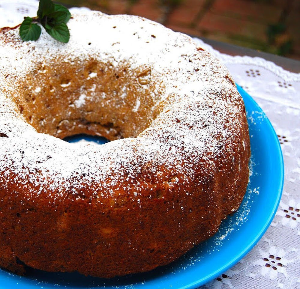 Banana Bundt Cake
 Healthy Banana Walnut Bundt Cake [Vegan]