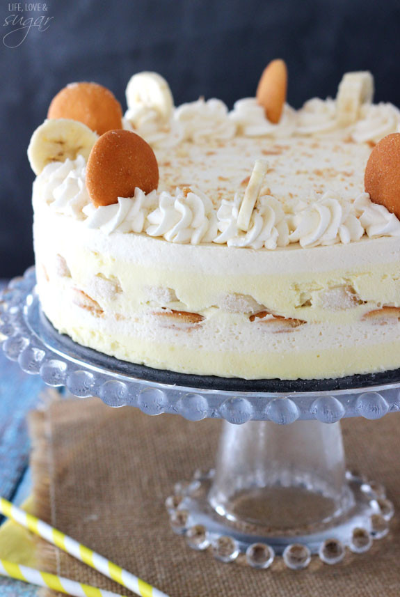 Banana Cream Cake
 Banana Pudding Icebox Cake Life Love and Sugar