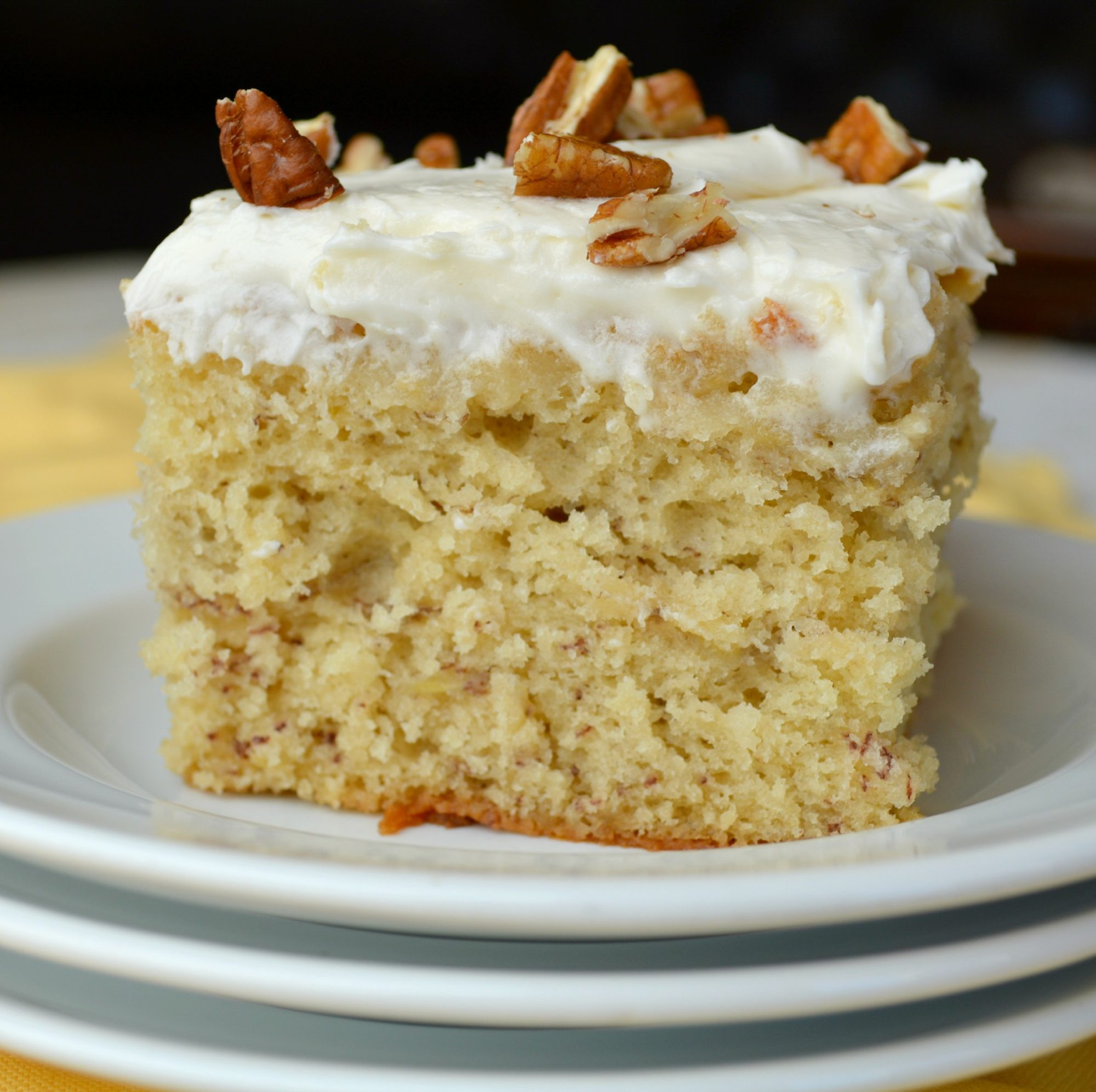 Banana Cream Cake
 Banana Cake with Cream Cheese Frosting Gonna Want Seconds