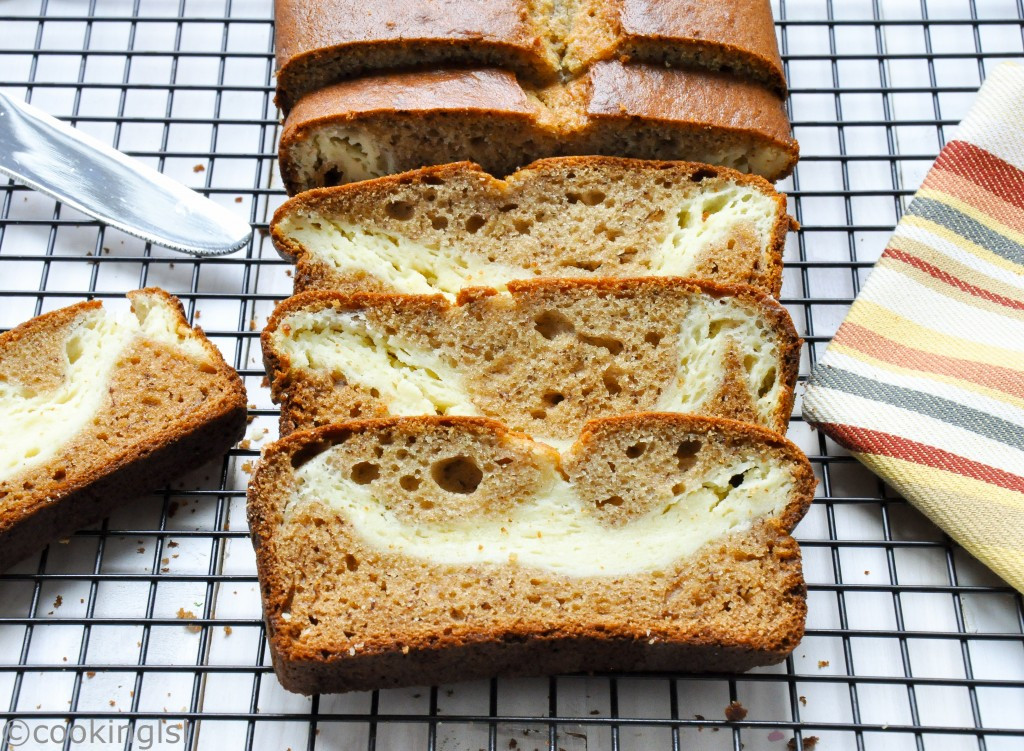 Best Banana Cream Cheese Bread from Cream Cheese Filled Banana Bread With C...