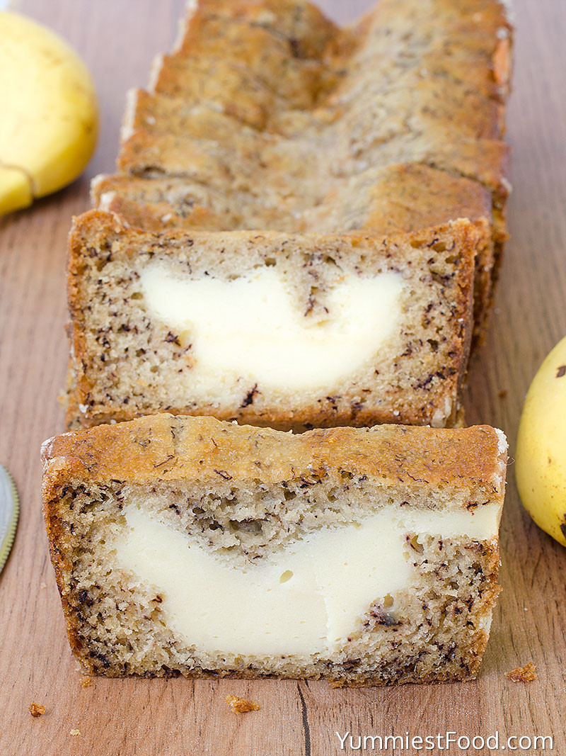 Banana Cream Cheese Bread
 Cream Cheese Banana Bread Recipe from Yummiest Food Cookbook