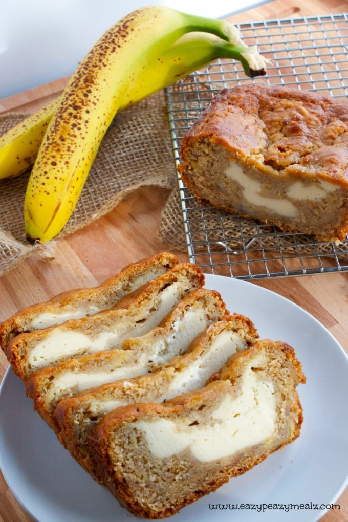 Banana Cream Cheese Bread
 Cream Cheese Banana Bread Eazy Peazy Mealz