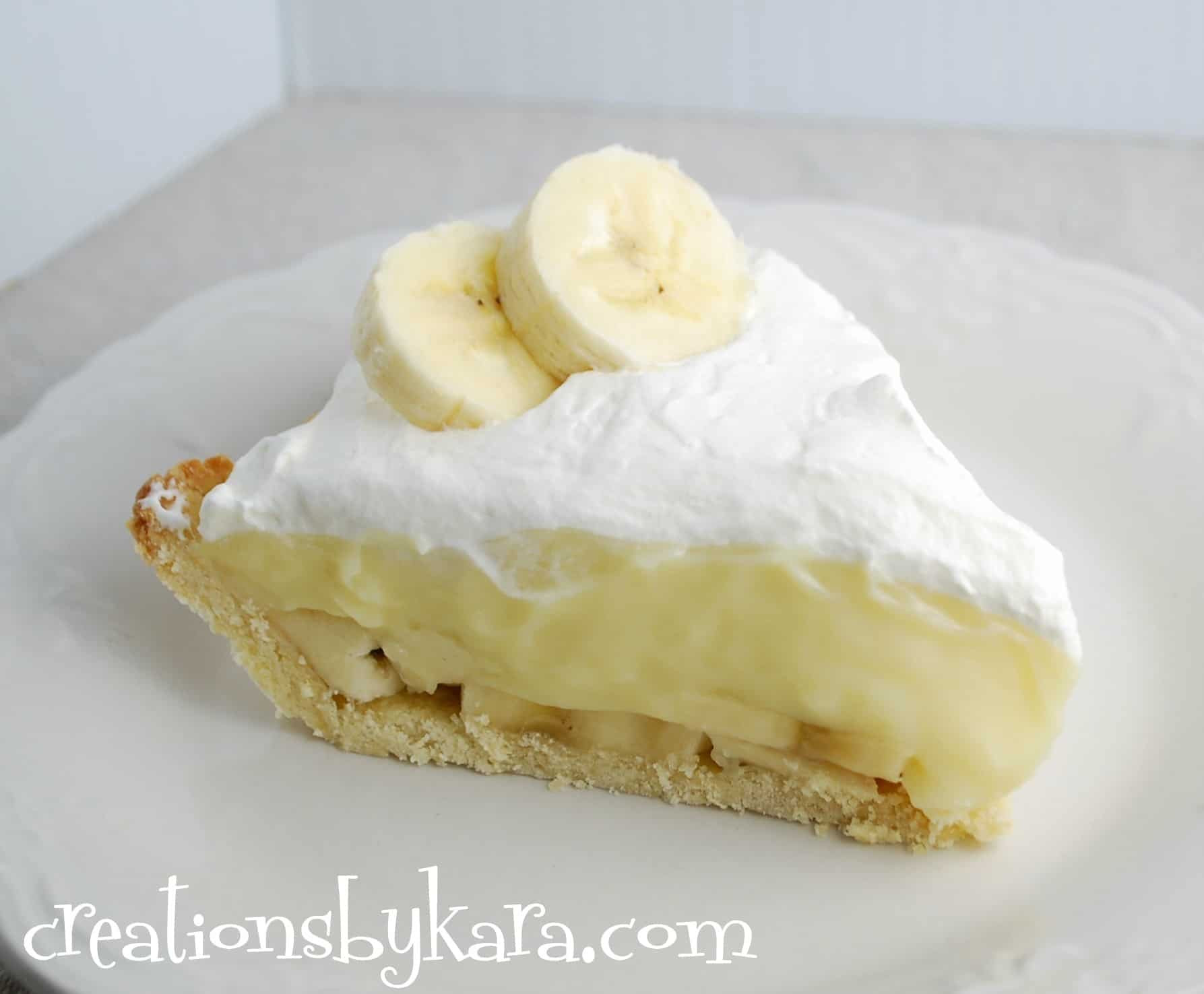Banana Cream Pie
 Banana Cream Pie Creations by Kara