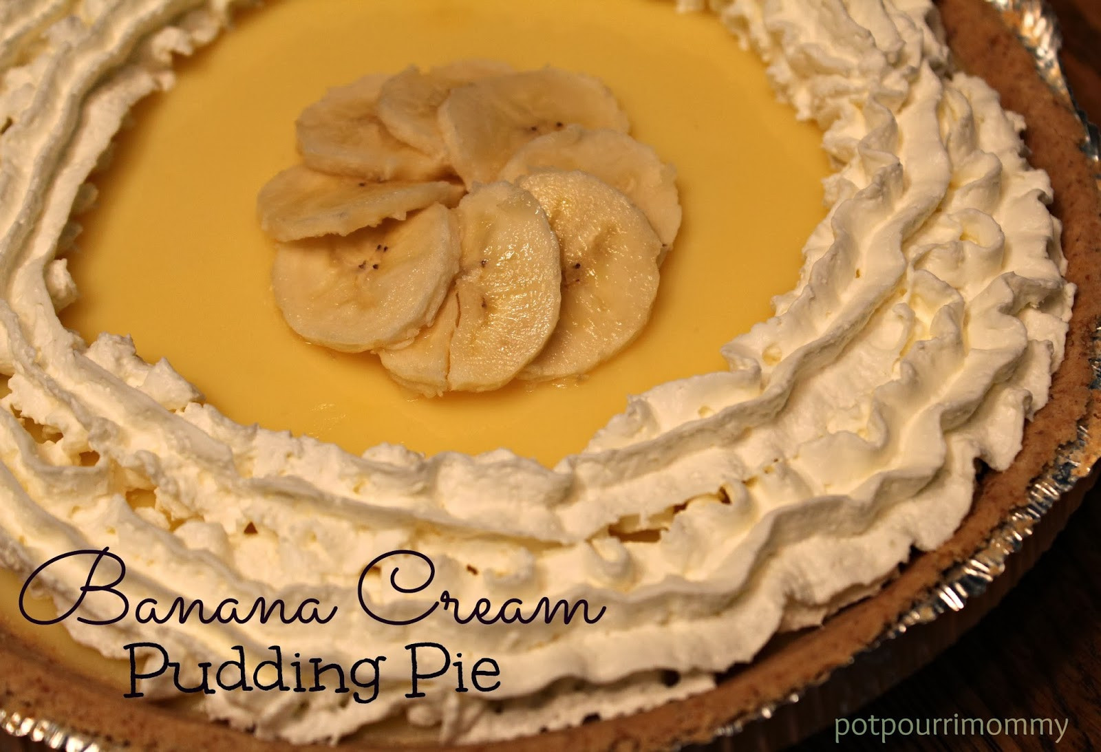 Banana Cream Pie With Pudding
 Potpourri Mommy Banana Cream Pudding Pie