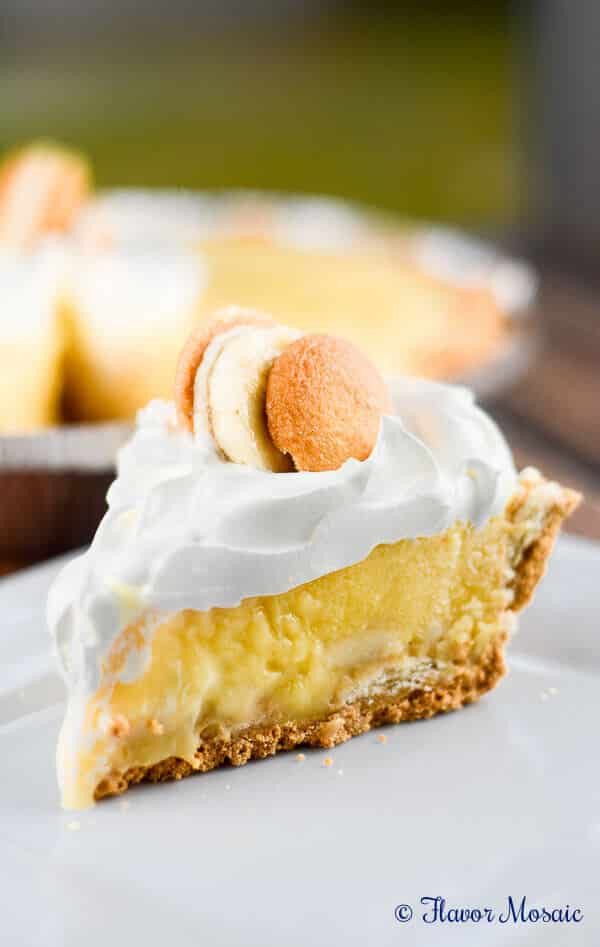 Banana Cream Pie With Pudding
 No Bake Banana Pudding Cream Pie Flavor Mosaic