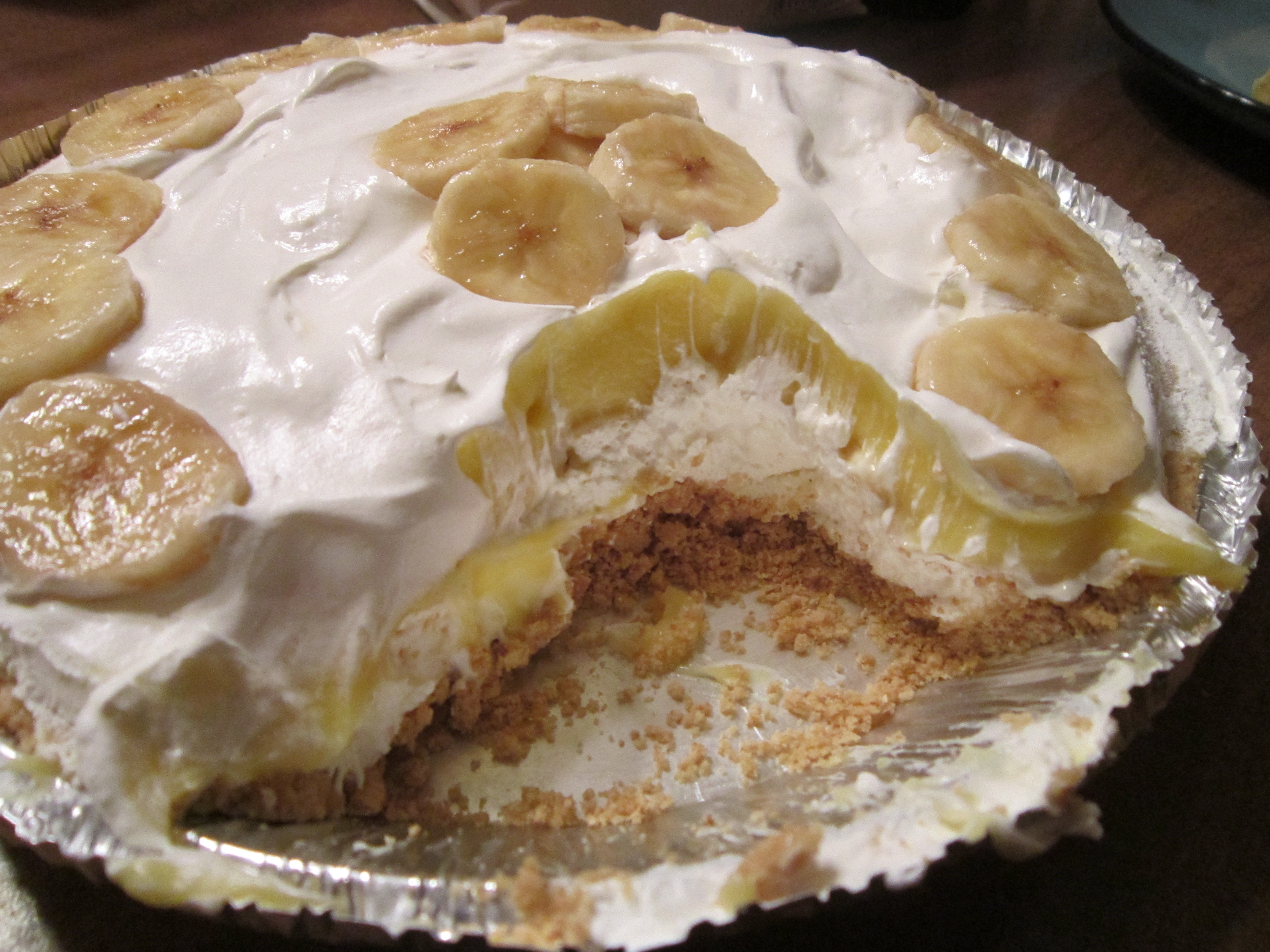 Banana Cream Pie With Pudding
 Banana Pudding Pie