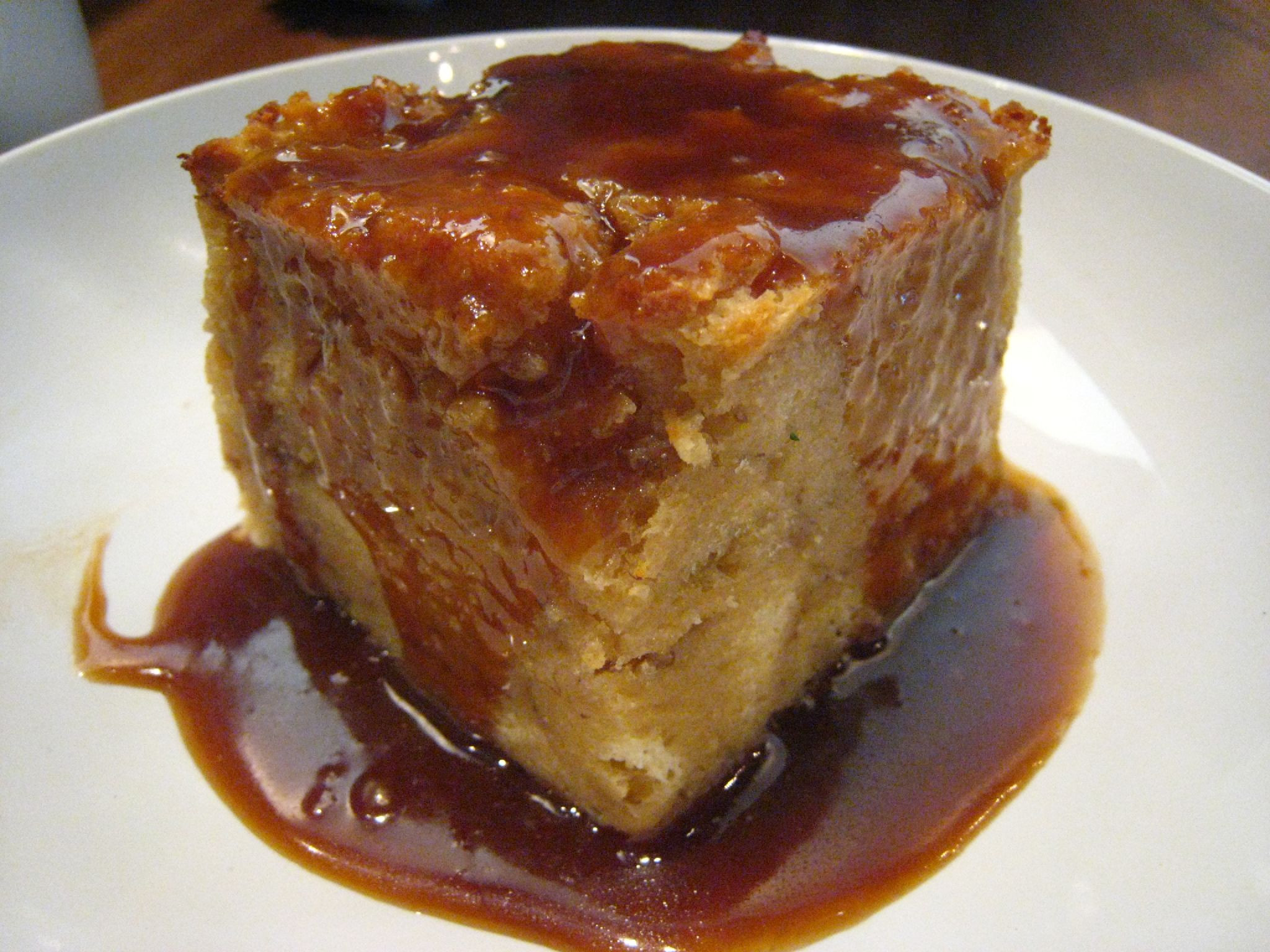 Banana Foster Bread Pudding
 File Banana foster bread pudding with sauce