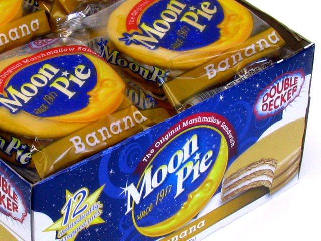 Banana Moon Pie
 Double Decker Banana Moon Pies box of 9 OldTimeCandy