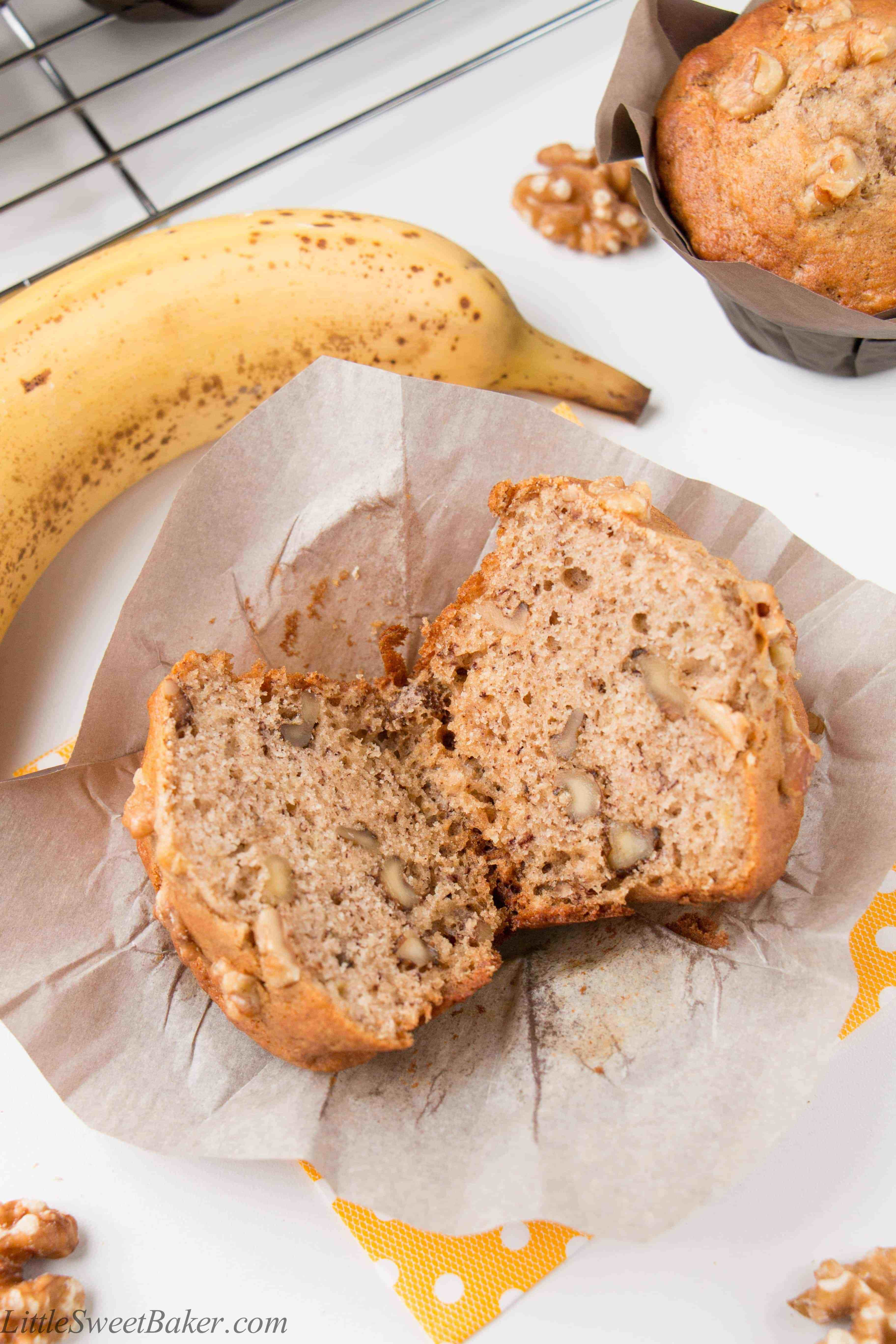 Banana Nut Bread Muffins
 banana nut bread muffins