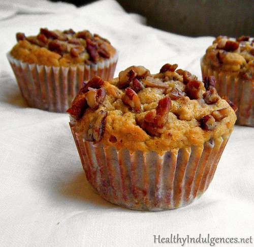 Banana Nut Bread Muffins
 Healthier Banana Nut Muffins