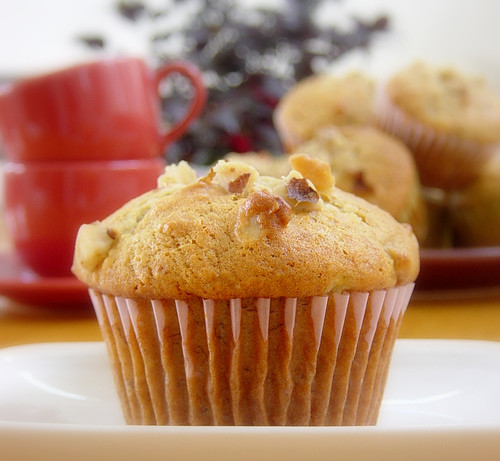 Banana Nut Bread Muffins
 Saffron Hut Spring Break Snack Banana Nut Muffins