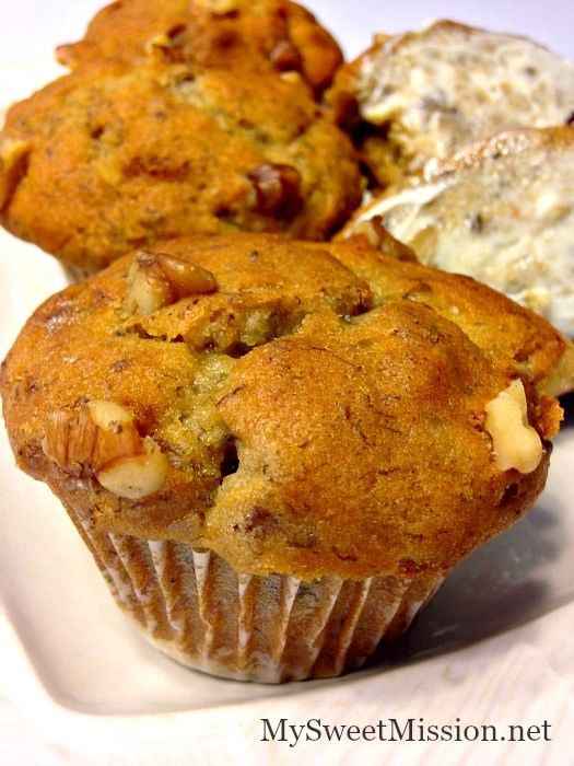 Banana Nut Bread Muffins
 banana nut bread muffins