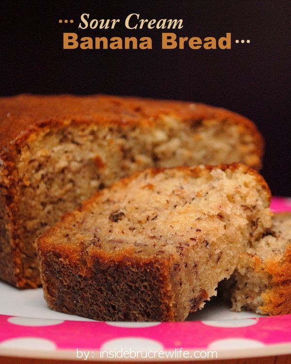 Banana Nut Bread With Sour Cream
 Banana Bread Bites Recipe