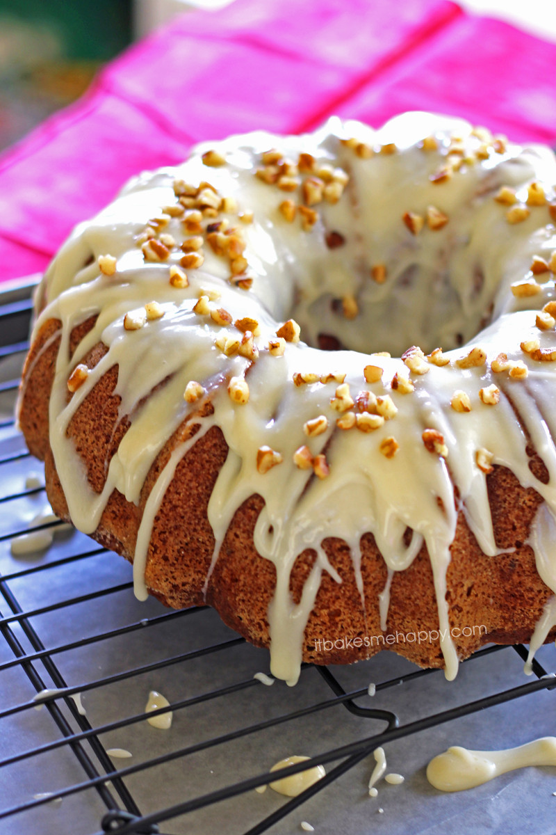 Banana Nut Cake
 Banana Nut Cake with Maple Cream Cheese Frosting