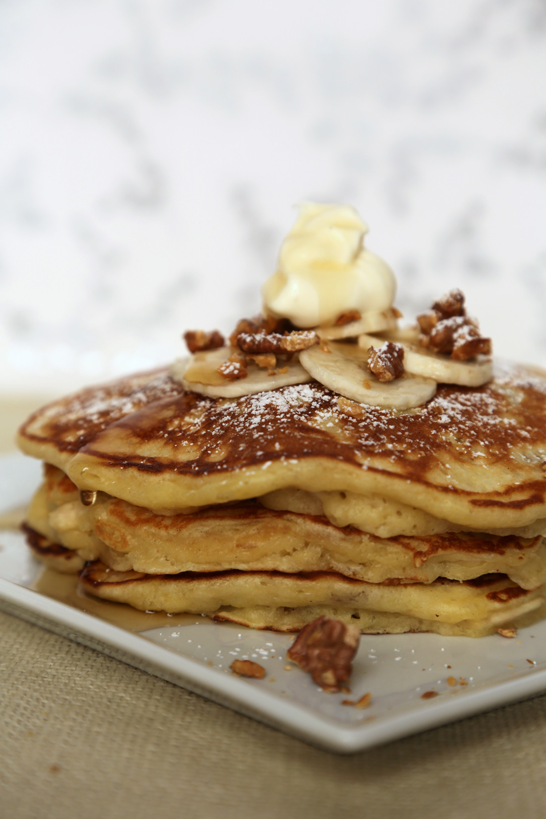 Banana Nut Pancakes
 Banana Walnut Pancakes