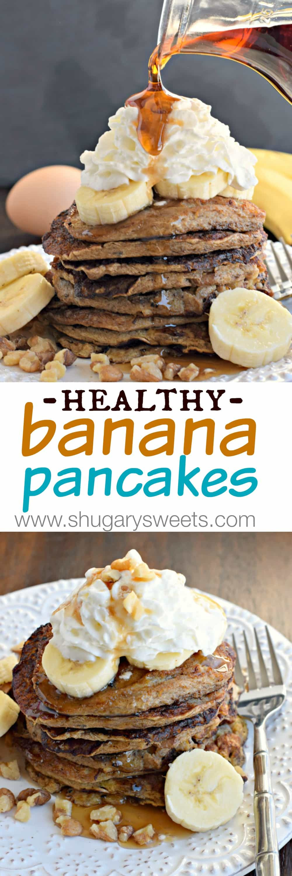 Banana Pancakes No Flour
 Healthy Banana Nut Pancakes Shugary Sweets