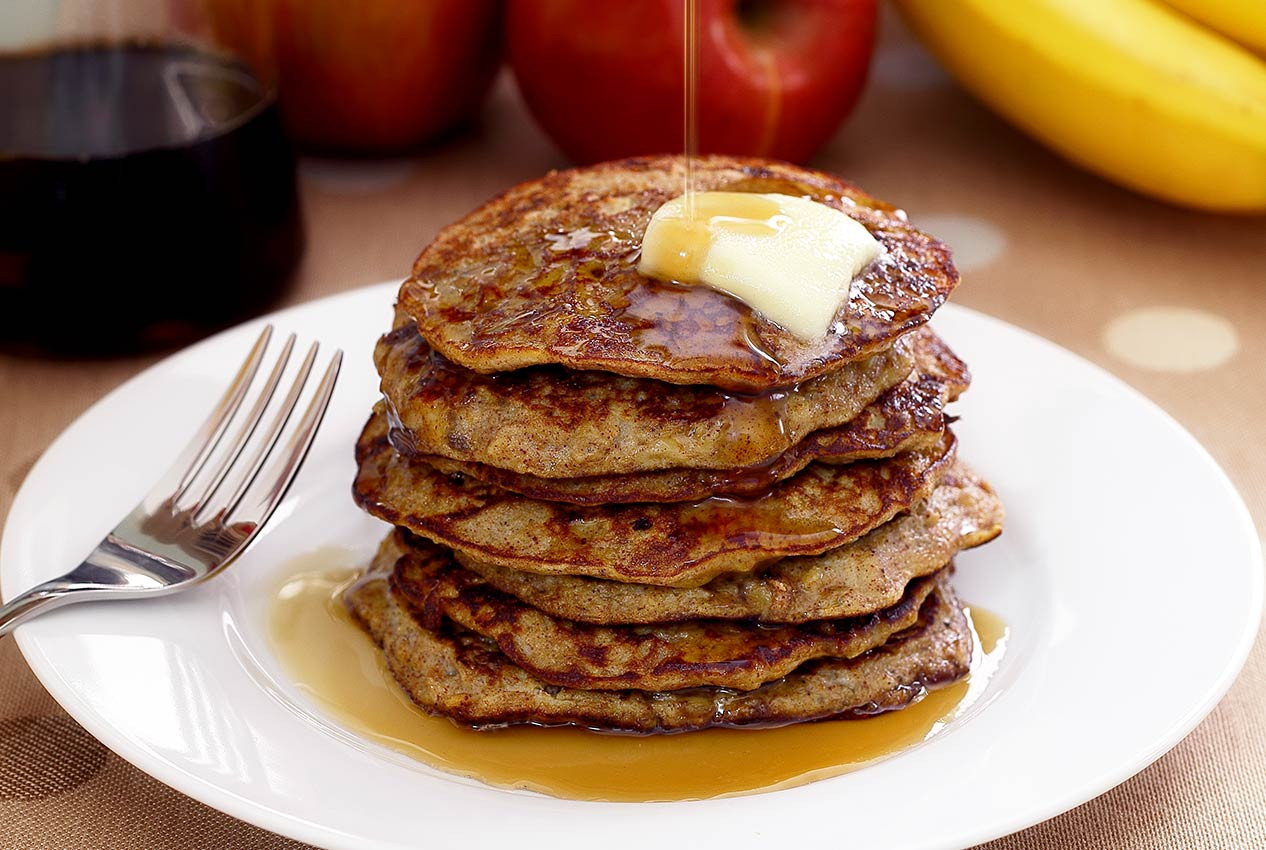 Banana Pancakes No Flour
 Paleo Apple Cinnamon Pancakes Recipe