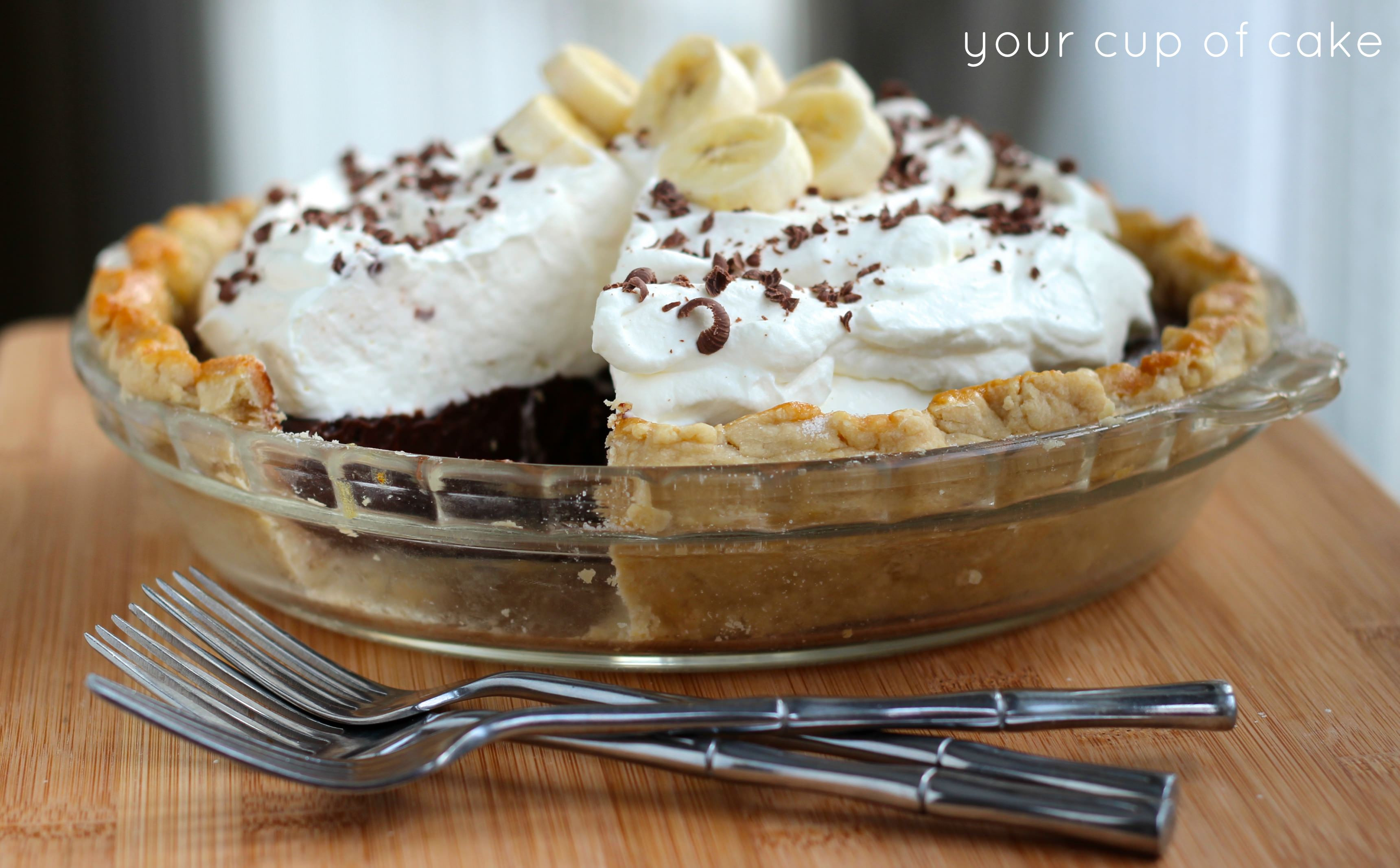 Banana Pie Recipe
 Chocolate Banana Cream Pie Your Cup of Cake