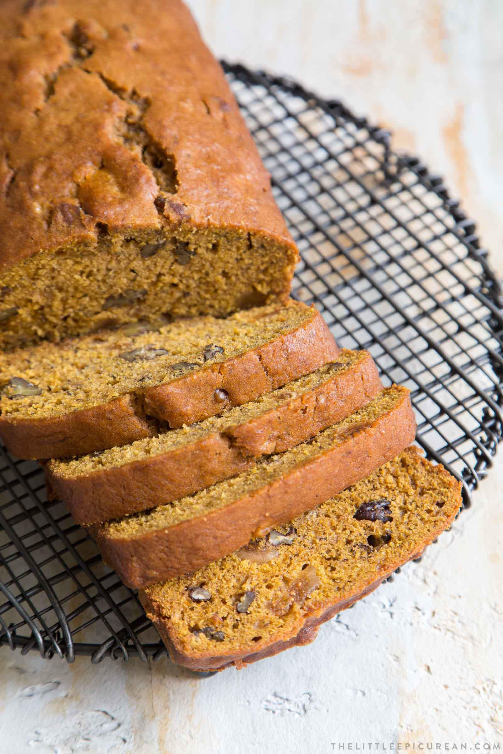 Banana Pumpkin Bread
 Banana Pumpkin Bread with figs and pecans The Little