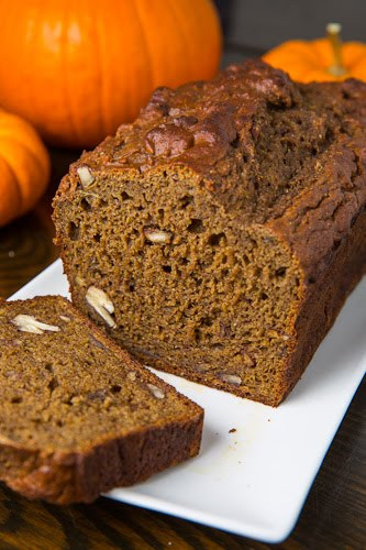 Banana Pumpkin Bread
 Pumpkin Greek Yogurt Banana Bread on Closet Cooking