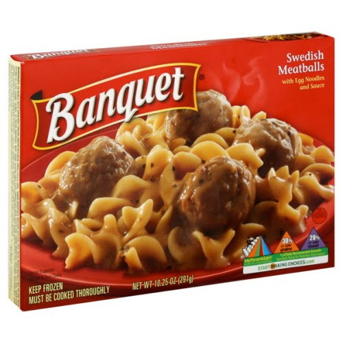 Banquet Frozen Dinners
 Dusty Us Diaries Banquet Frozen Dinners Swedish Meatballs