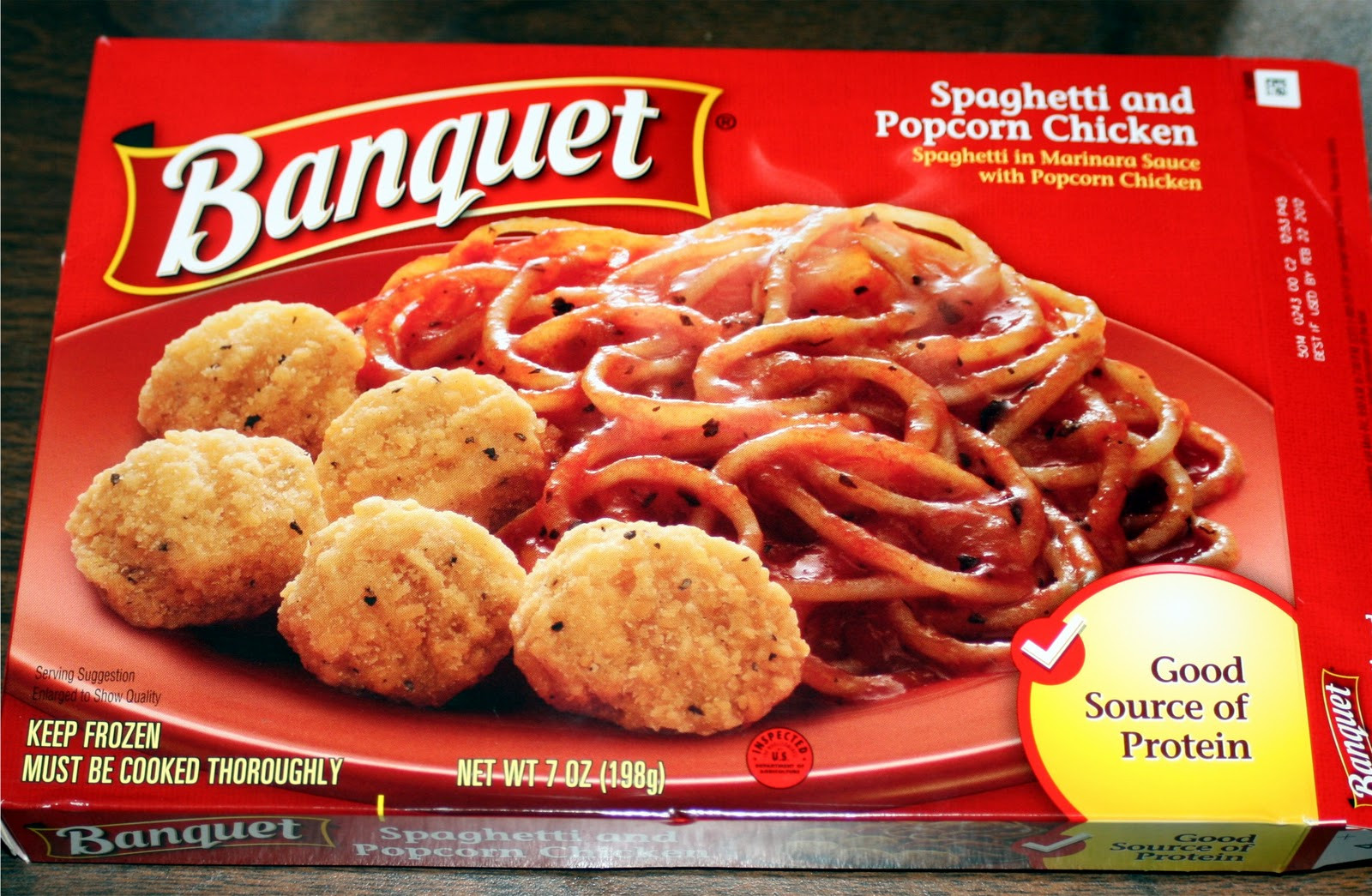 Banquet Tv Dinners
 Forsythkid Critique of Banquet’s Spaghetti & Popcorn Chicken