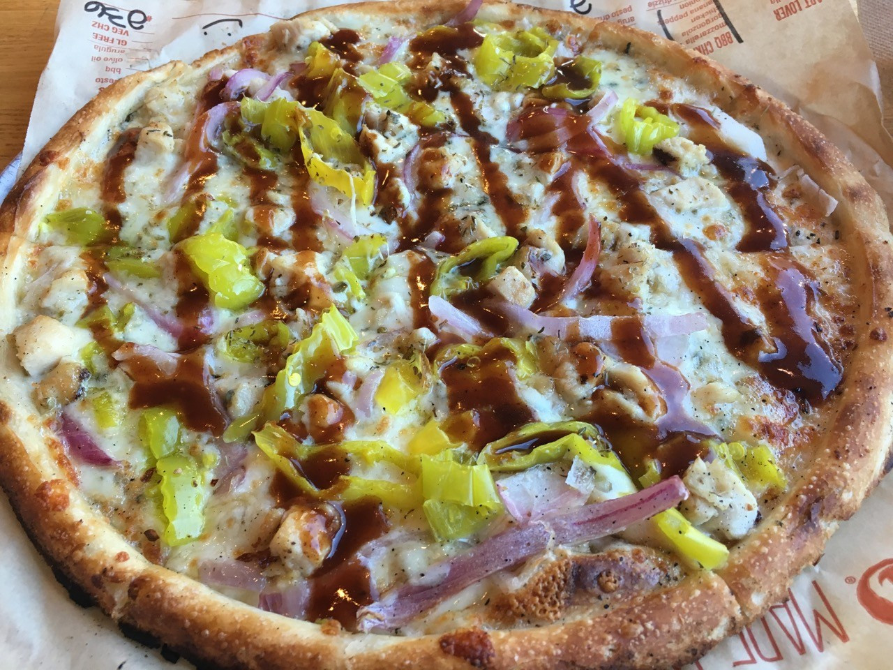 Barbecue Chicken Pizza
 All smiles at Blaze Pizza