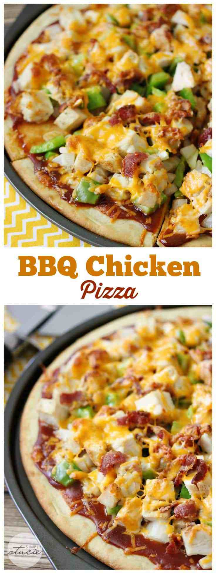 Barbecue Chicken Pizza
 BBQ Chicken Pizza Simply Stacie