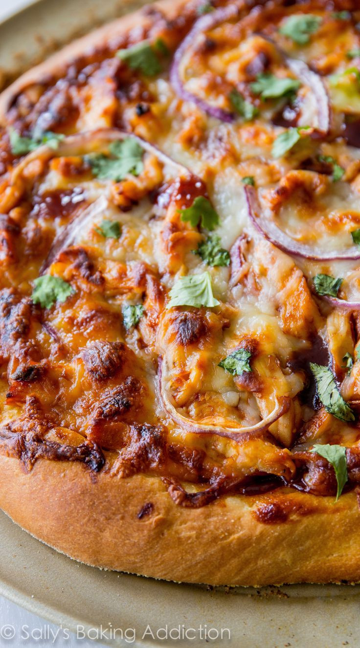 Barbecue Chicken Pizza
 Homemade BBQ Chicken Pizza Recipe