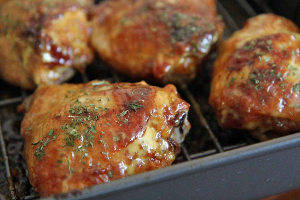 Barbecue Chicken Thighs
 Roasted Honey Mustard BBQ Chicken Thighs Recipe
